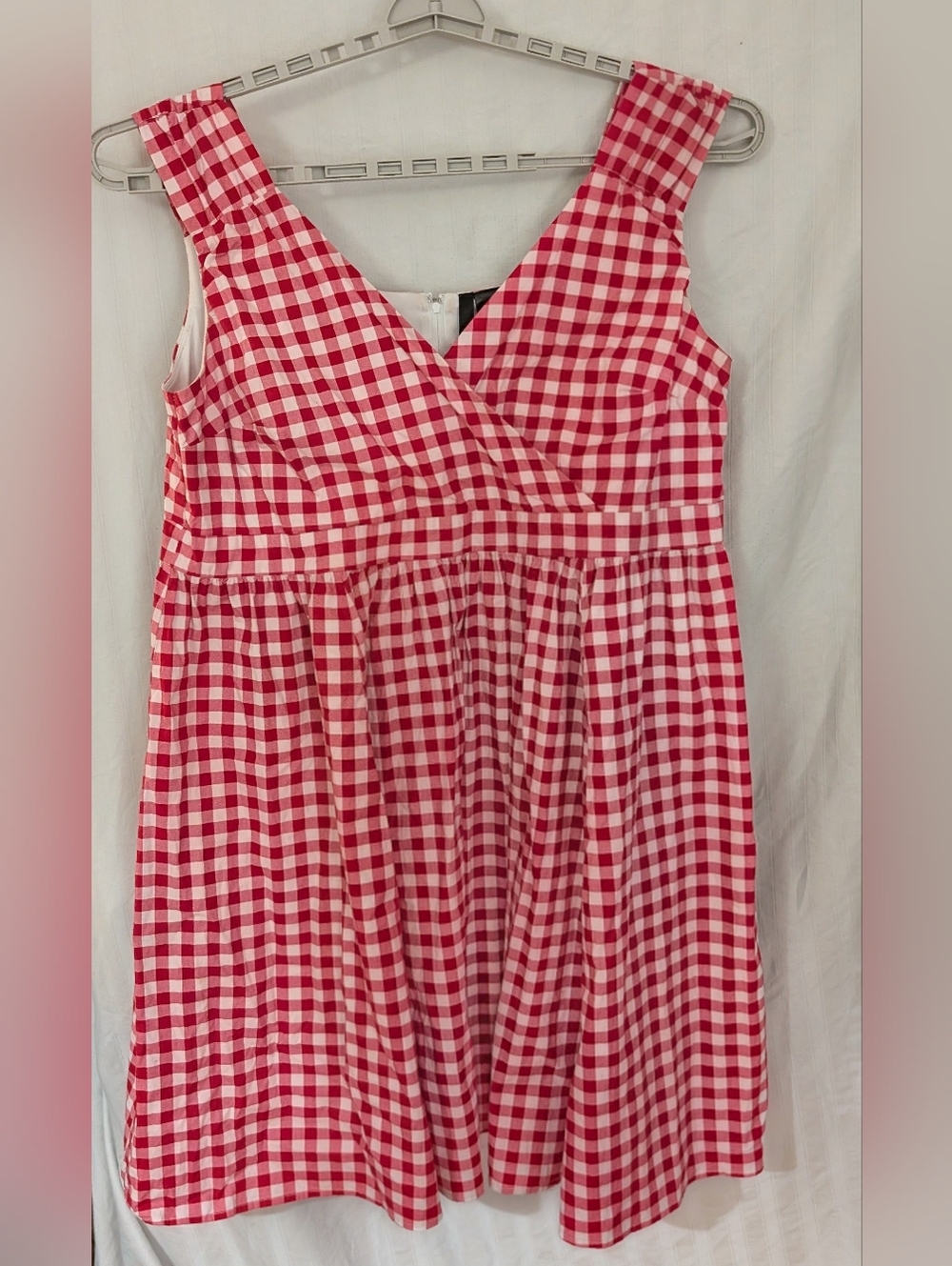 Torrid Retro Chic Red and White Gingham Sleeveless Fit-and-Flare Dress 3x 22